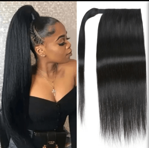 From 22" UNice Wrap Around Ponytail Extension Straight Wear And Go