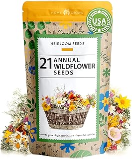 112,000+ Wildflower Seeds: Bulk Mix of 21 Varieties, Non-GMO Wild Flower Seed  -Image; Amazon Garden Essentials Must Haves For Every Gardener https://www.charlenegardiner.com