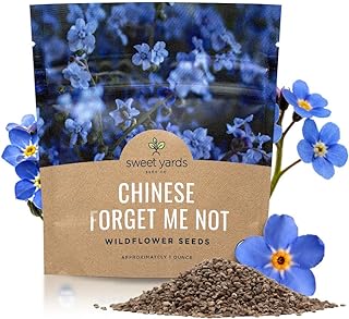 Chinese Forget Me Not Wildflower Seeds - Bulk 1 Ounce Packet  -Image; Amazon Garden Essentials Must Haves For Every Gardener https://www.charlenegardiner.com