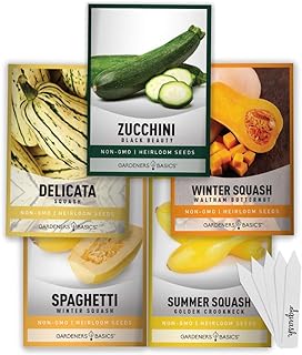 Squash Seeds -Image; Amazon Garden Essentials Must Haves For Every Gardener https://www.charlenegardiner.com