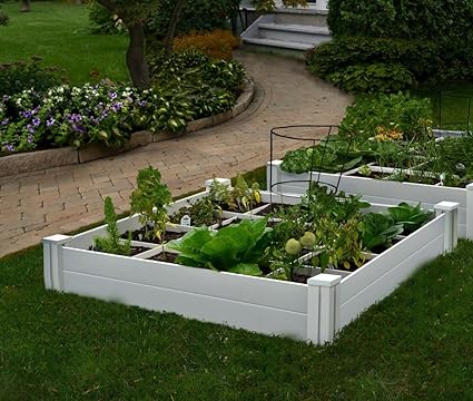 48in x 7.5in GRO Grid Garden Bed, 7.38" H, White -Image; Amazon Garden Essentials Must Haves For Every Gardener https://www.charlenegardiner.com