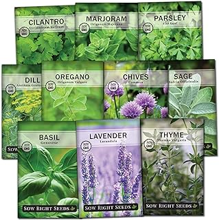 Herb Garden Seed Collection  -Image; Amazon Garden Essentials Must Haves For Every Gardener https://www.charlenegardiner.com