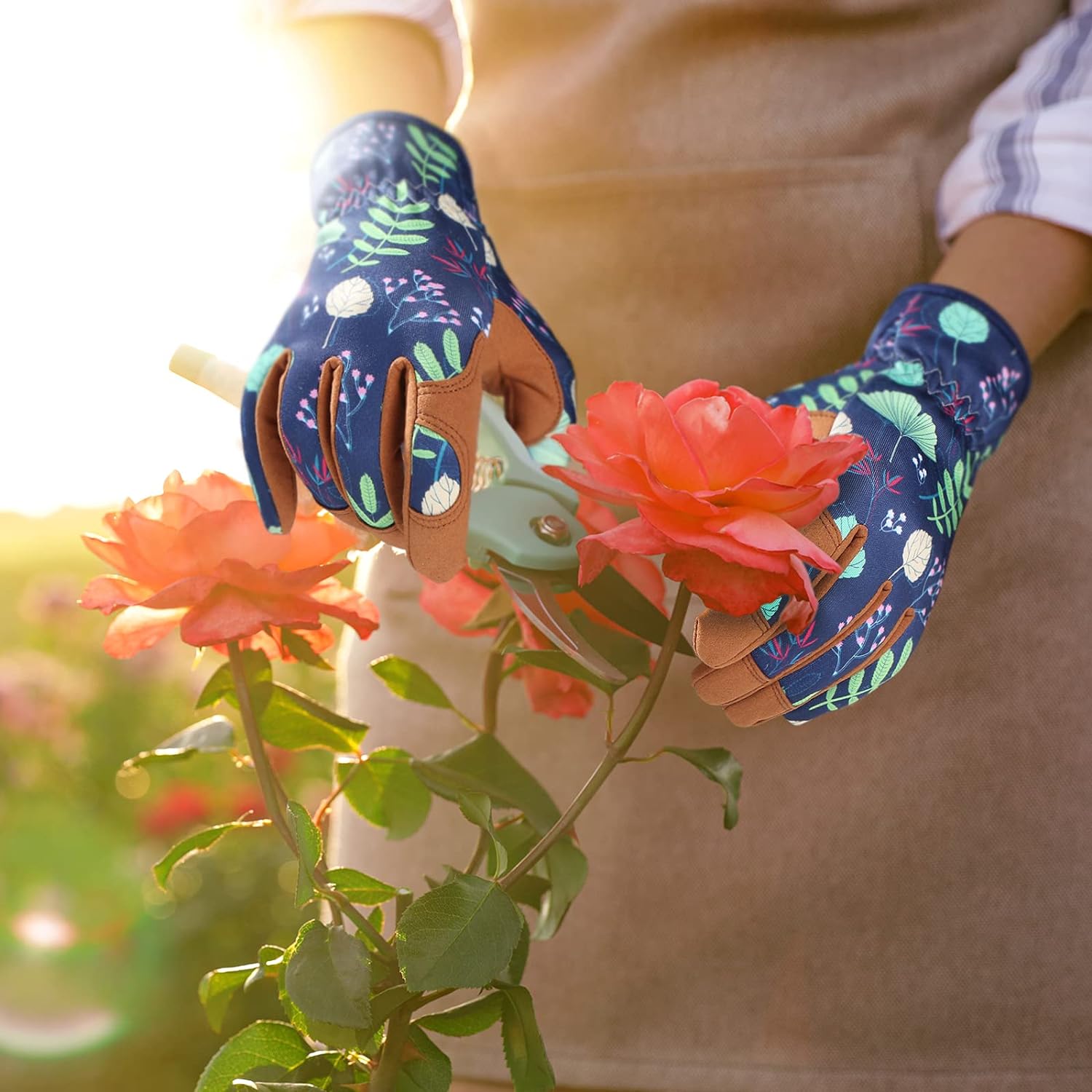 Leather Gardening Gloves for Women  -Image; Amazon Garden Essentials Must Haves For Every Gardener https://www.charlenegardiner.com-  