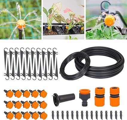 Watering Drip Irrigation Kits  -Image; Amazon Garden Essentials Must Haves For Every Gardener https://www.charlenegardiner.com