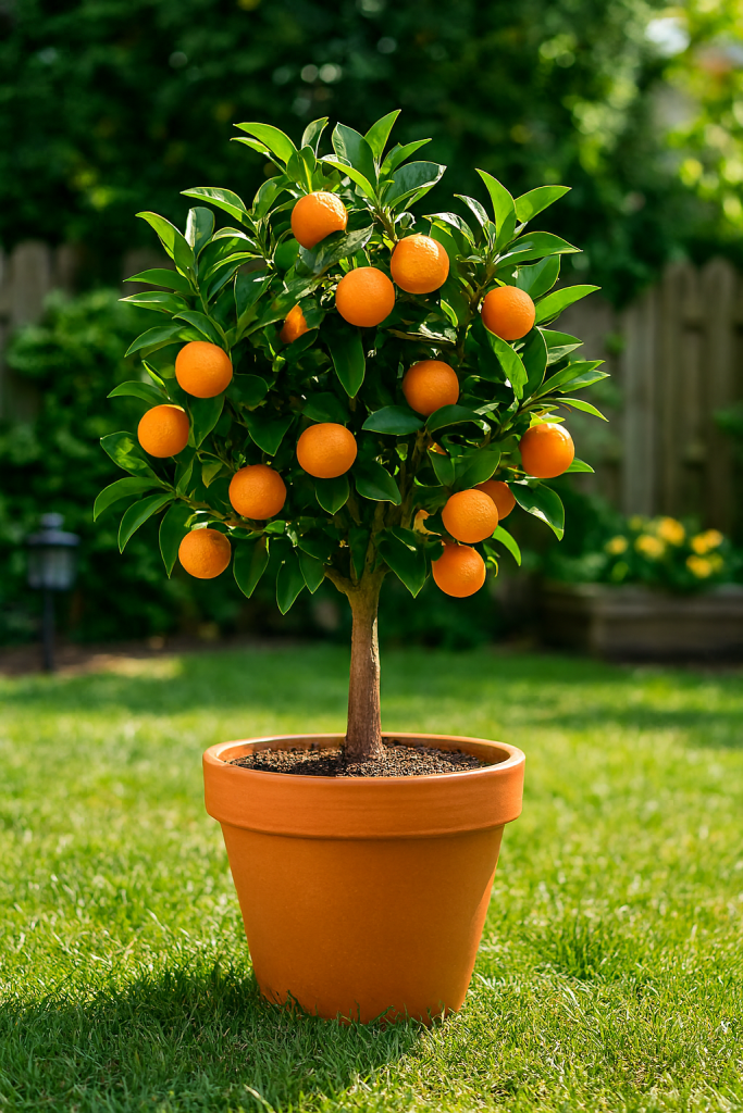 Citrus trees thrive in containers, making them ideal for patios, balconies, or small gardens,